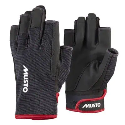 Musto Essential Sailing Glove Short Finger 2.0 - 2025 - Black