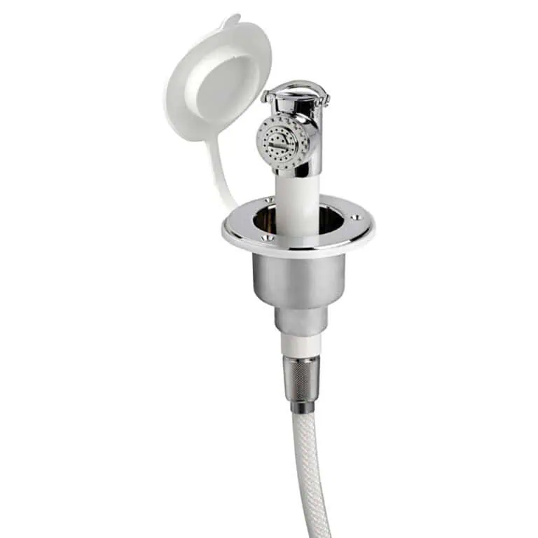 Osculati Classic Shower With Chrome Finish Button - 2.5m - Image