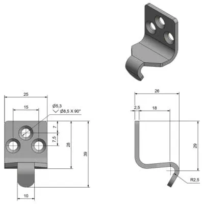 Roca Marine Catch Plate 85° - Image