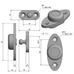 Roca Marine Door Holder - Image