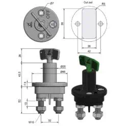 Roca Marine Gasproof Battery Switch - Image