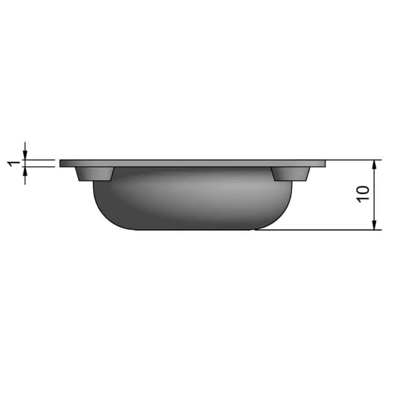 Roca Marine Stainless Lift Handle - 44mm x 38mm - Image