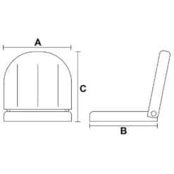 Trem Folding Fishermans Chair - White - Image