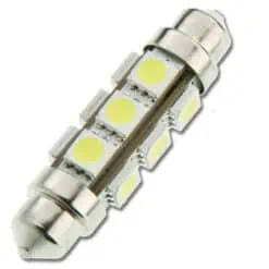 Trem LED Torpedo Festoon Bulb Cool - 44mm Pack of 2 - Image