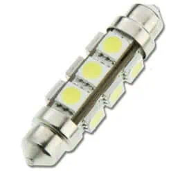 Trem LED Torpedo Festoon Bulb Warm - 44mm Pack of 2 - Image