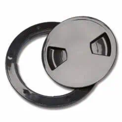 Trem Round Inspection Hatch - Black - 147mm Overall - Image