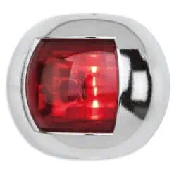 Trem Round LED Navigation Light Port - Chrome - Image