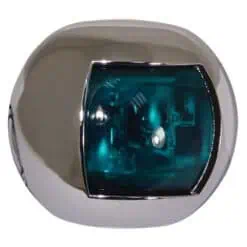 Trem Round LED Navigation Light Starboard - Chrome - Image