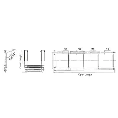 Trem Telescopic Ladder 3 Step - Image
