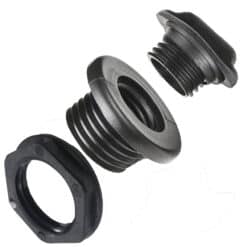 Aquamarine Screw In Drain And Plug Body - Black - Image