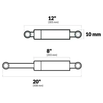 Attwood Gas Spring - 20 Inch - Image