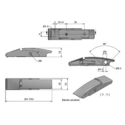 Roca Marine 415 Covered Eccentric Latch - 93/103 - Image
