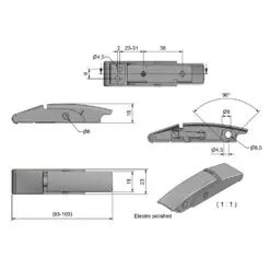 Roca Marine 415 Covered Eccentric Latch - 93/103 - Image