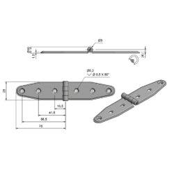 Roca Marine Hinge 28x156 - Image