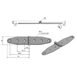 Roca Marine Hinge 28x156 - Image