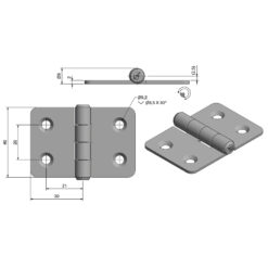 Roca Marine Hinge 39x60 - Image
