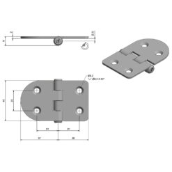 Roca Marine Hinge 40x67 - Image
