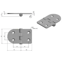 Roca Marine Hinge 40x67 - Image