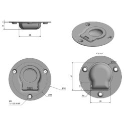 Roca Marine Lift Handle Ø55 - Image