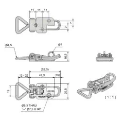 Roca Marine Lockable Eccentric Latch 291 - Image