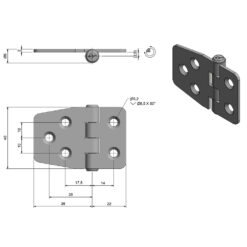 Roca Marine Reversed Hinge 40x60 - Image