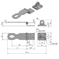 Roca Marine Safety-Hasp With Turnlock - Image