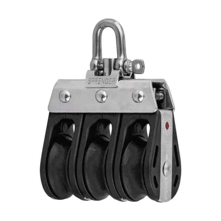 Sprenger S-Block Ball Bearing 8mm - 3 Sheaves, Adjustment Set, Becket - Image