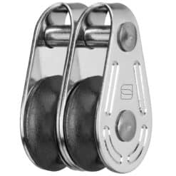 Super Mini block sliding bearing 4 mm - 2 sheaves - Image
