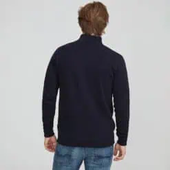 Holebrook Duncan T-Neck Windproof Sweater - Navy