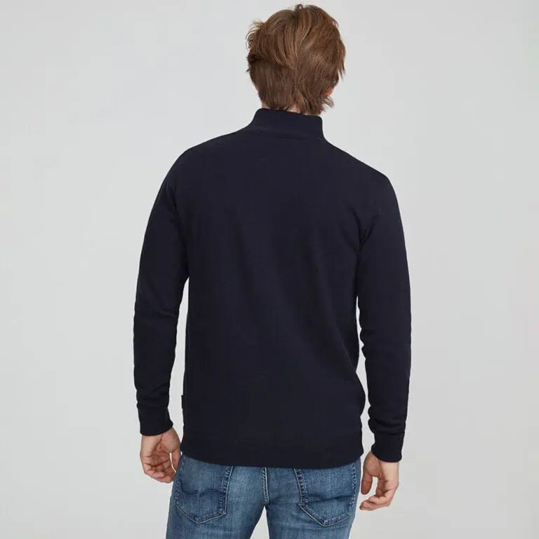 Holebrook Duncan T-Neck Windproof Sweater - Navy