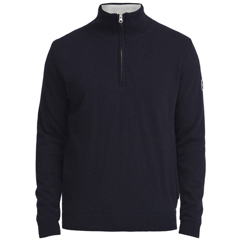 Holebrook Duncan T-Neck Windproof Sweater - Navy