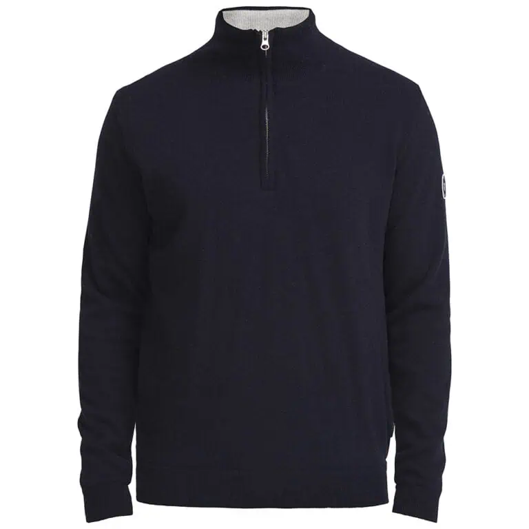 Holebrook Duncan T-Neck Windproof Sweater - Navy