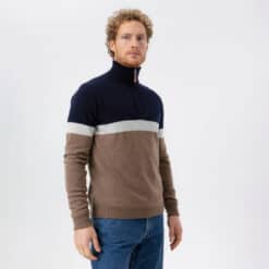 Holebrook Stellan T-Neck Windproof - Walnut Multi Col