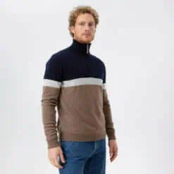 Holebrook Stellan T-Neck Windproof - Walnut Multi Col