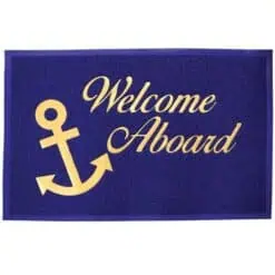 Lalizas Doormat 'Welcome Aboard' with Backing - Image