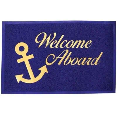 Lalizas Doormat 'Welcome Aboard' with Backing - Image