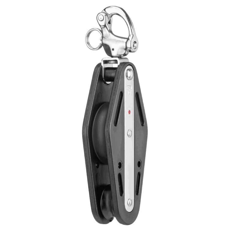 Sprenger Fiddle Block Ball Bearing 12mm - 2 Sheaves, Patent Shackle - Image