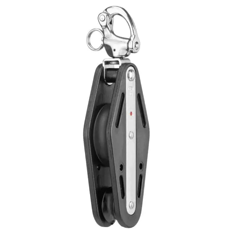 Sprenger Fiddle Block Ball Bearing 12mm - 2 Sheaves, Patent Shackle - Image