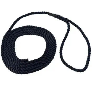 AquaMarine 3 Strand Mooring Line with Spliced Eye 12mm x 3.5m Navy - Image
