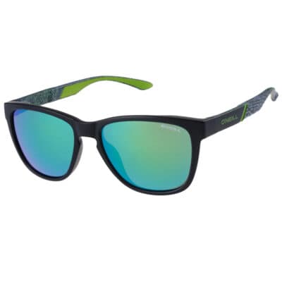 O'Neill 9055 2.0 Sunglasses Matte Black / Green Retro Print - Image