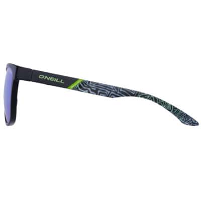O'Neill 9055 2.0 Sunglasses Matte Black / Green Retro Print - Image